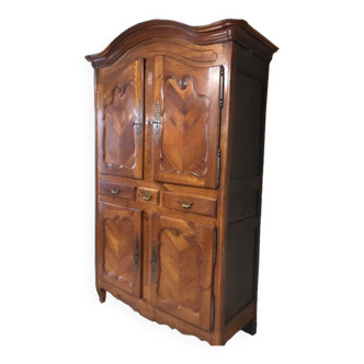 Antique furniture in solid cherry wood (standing man)