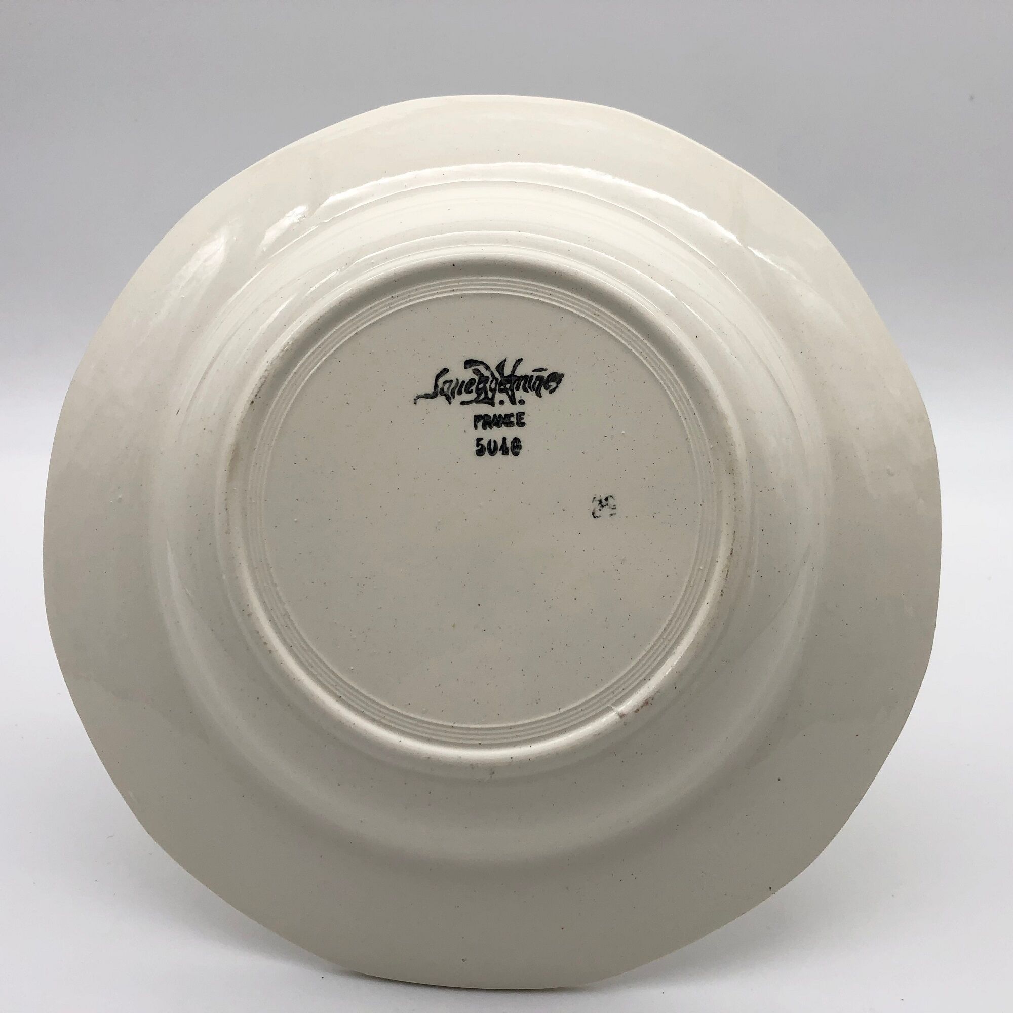6 old plates Creuses Sarreguemines / Model 5040