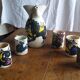 Pitcher and 5 ceramic cups from Toledo 1950/60