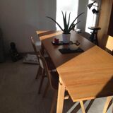 dining room table and its 4 chairs