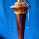 Mazda lamp – mahogany, copper and opaline – 1930s