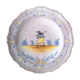 Peasant plate, Nevers earthenware