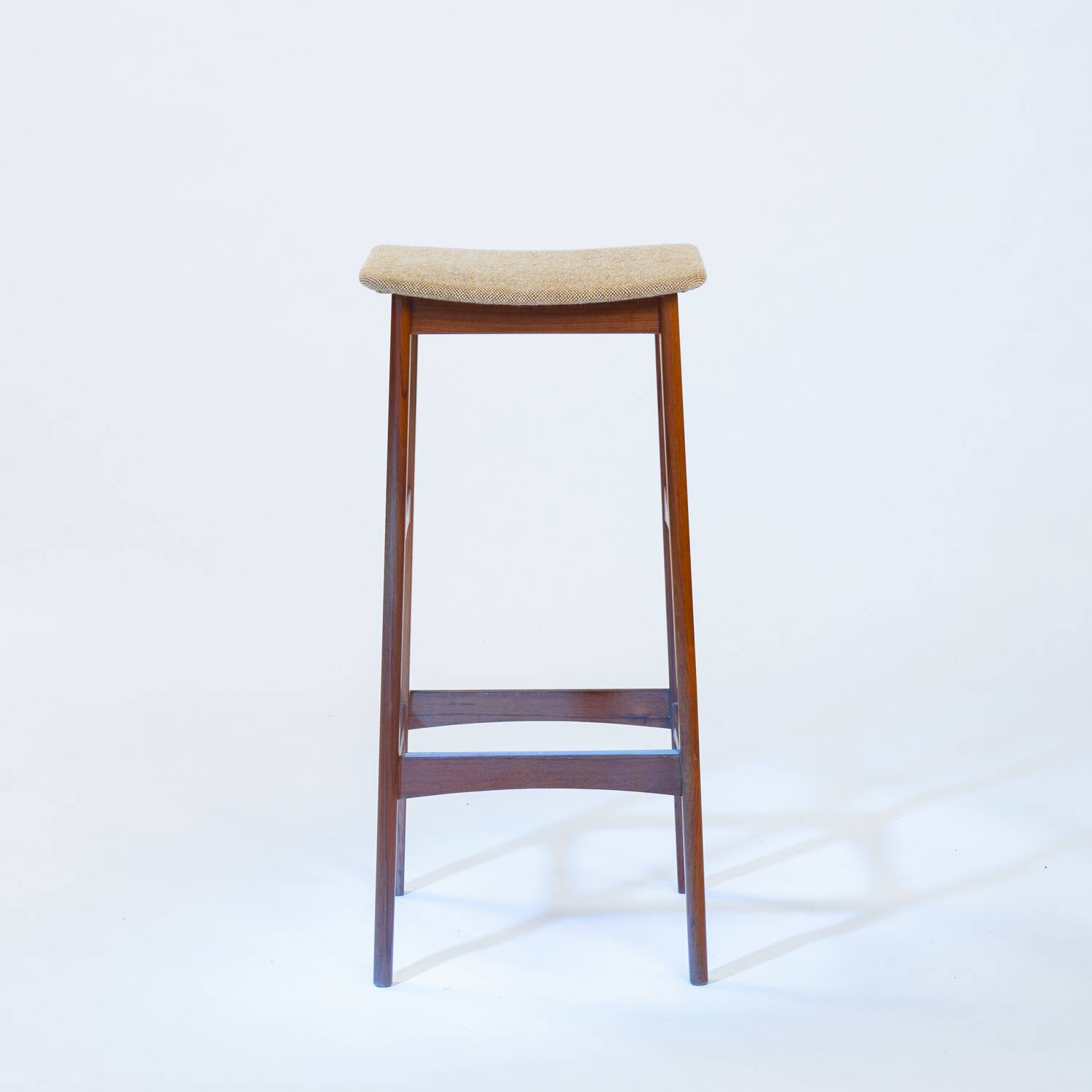 Eric Buch (Buck) Dyrlund teak bar stool, set of 3, Denmark 1960s