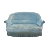 Blue toad bench