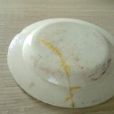 Fine earthenware plates from Forges Les Eaux, sponge decoration, late 19th century