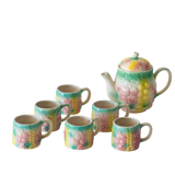 Old tea/coffee service in slurry