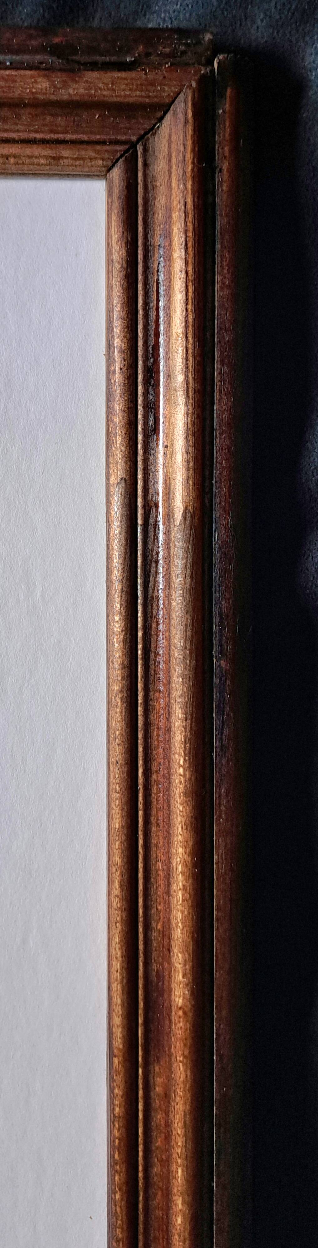 Double-sided Impressionist painting: watercolour + signed gouache