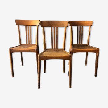 3 chaises bistrot Stella vintage