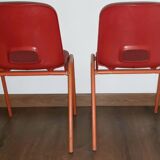 Pair of vintage red chairs