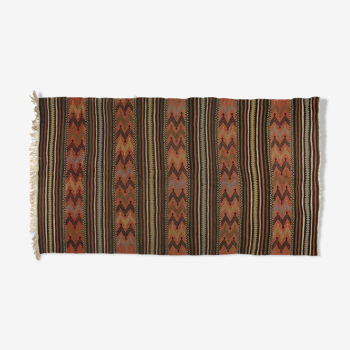 Anatolian handmade kilim rug 264 cm x 152 cm