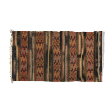 Anatolian handmade kilim rug 264 cm x 152 cm