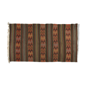Anatolian handmade kilim rug 264 cm x 152 cm
