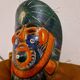 Handmade Mexican folklore mask made of clay and terracotta.