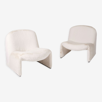 Pair of Alky armchairs by Giancarlo Piretti for Artifort, Italy 1970s