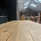 Farm table with black patinated legs (renovated)