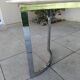 Carrara marble and chrome dining table, vintage Italy, 70s style