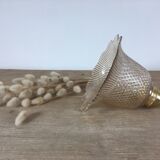 Amber tulip walking lamp