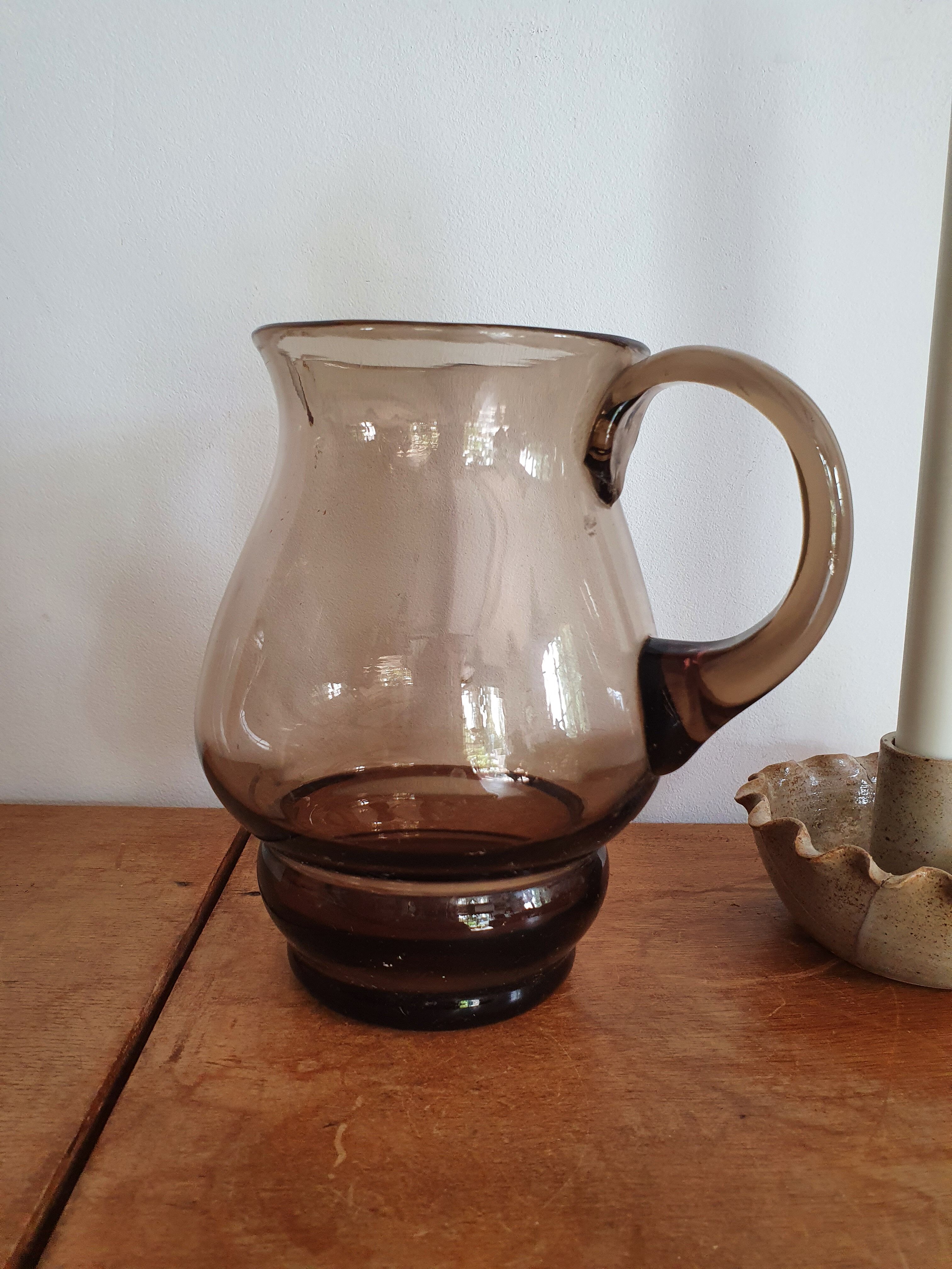 Smoked glass decanter