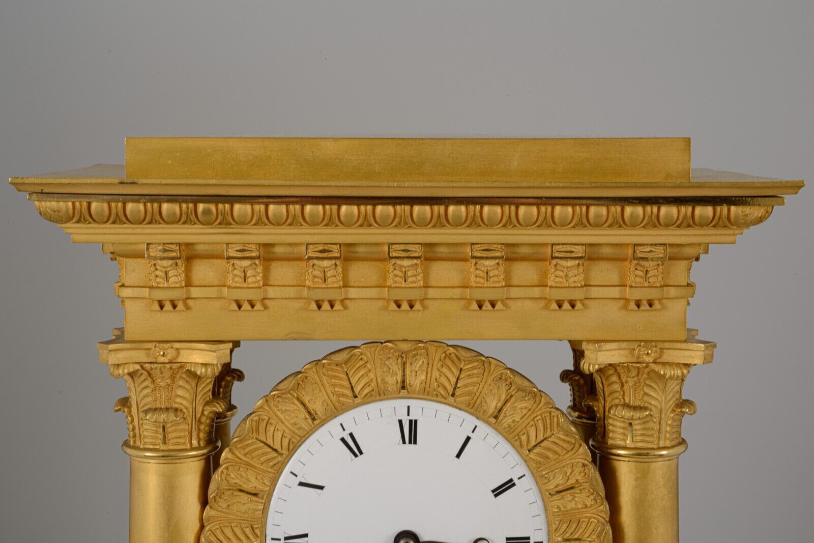 Pendulum portico period restoration bronze dore early nineteenth