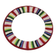 Miroir Rond Mural Cadre Crochet Tricot Bohême