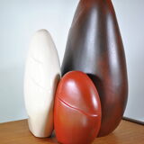 Ceramic pebble lamp by François Chatain 1980