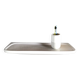 Vintage white porcelain ceramic bathroom wall shelf from the 1950s