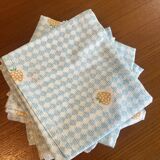8 Vichy cotton napkins