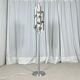 Brushed aluminium floor lamp, Space Age style, 1970s