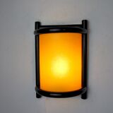Rattan wall lamp France 1960