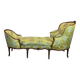 Duchess in Boat, Chaise Longue, Louis XV, Yellow Silk, 18th Century