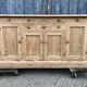 Scandinavian natural pine sideboard with 4 doors and 6 drawers.