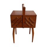 Small worker wood box sewing book