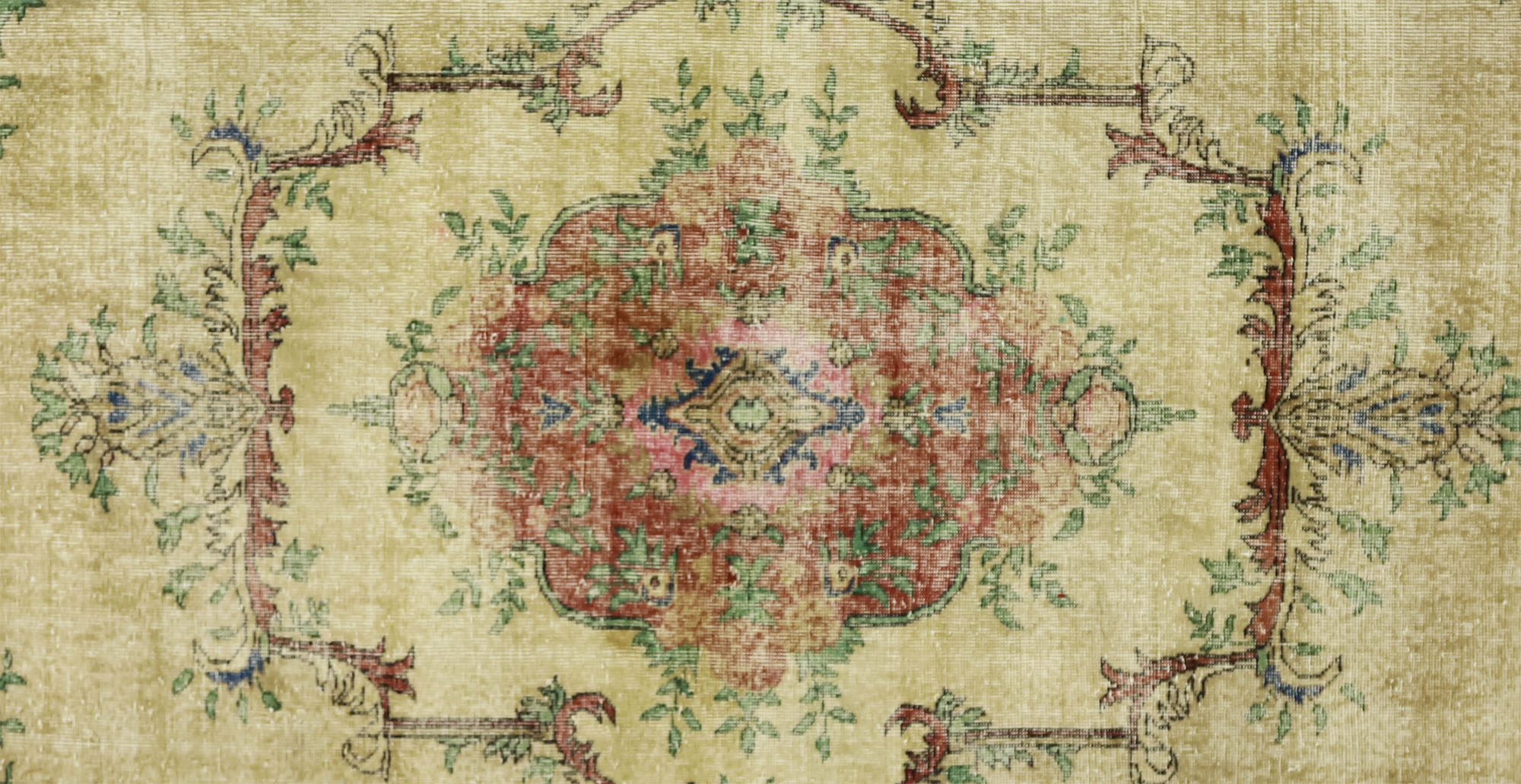 Anatolian handmade vintage rug 290 cm x 192 cm