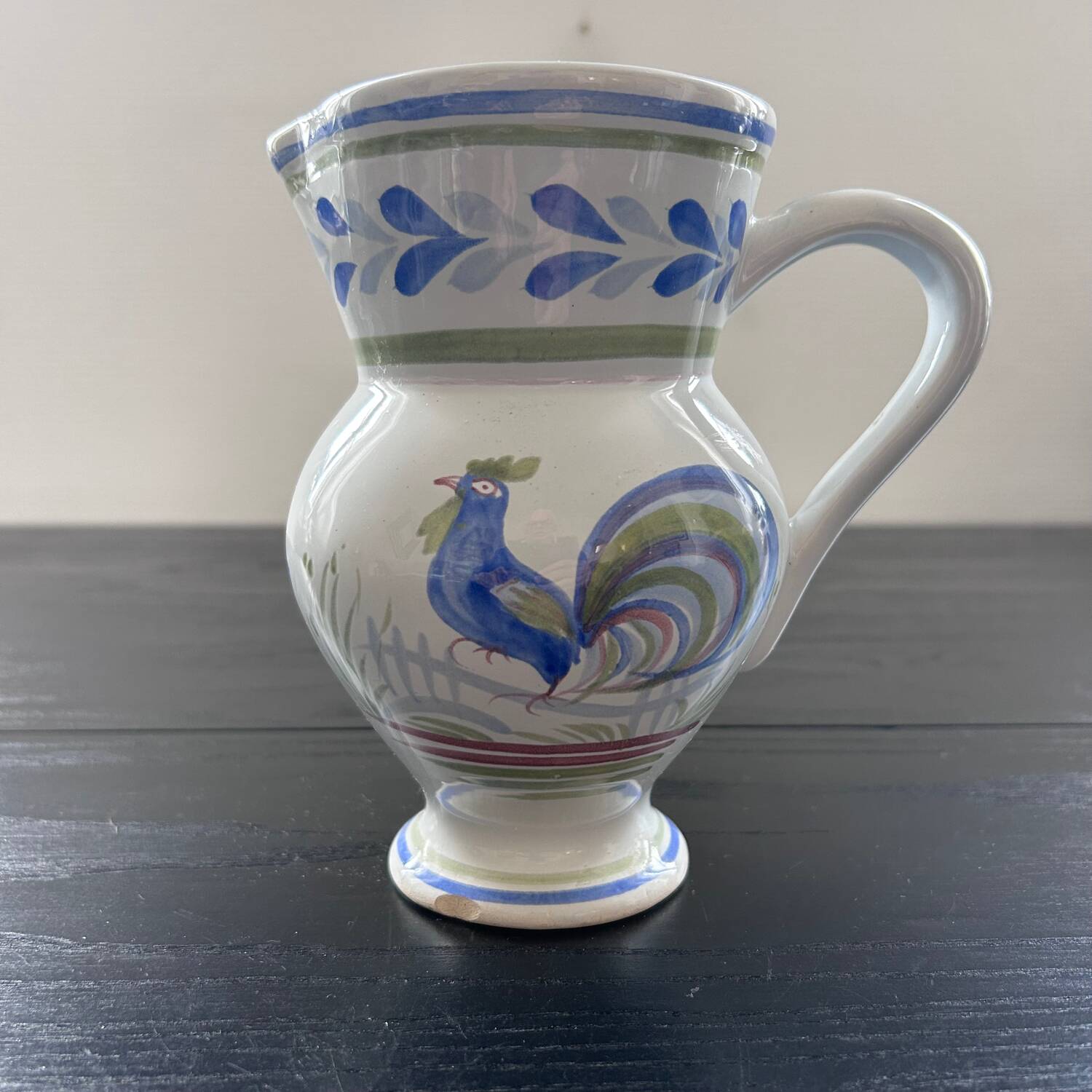 Old Henriot Quimper pitcher