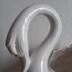 Pair of ceramic swan pot covers 1970