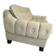 Vintage space age two-seater sofa