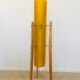 Lampadaire yellow space age rocket années 1970