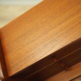 Teak secretary, Danish design, 1970s, production: Denmark