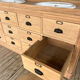 Furniture with 2 basins in raw wood