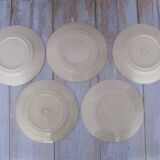 5 old flat plates