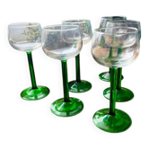 6 Alsatian glasses