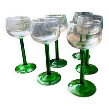 6 Alsatian glasses