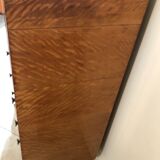 Storage unit art deco style in burled satinwood