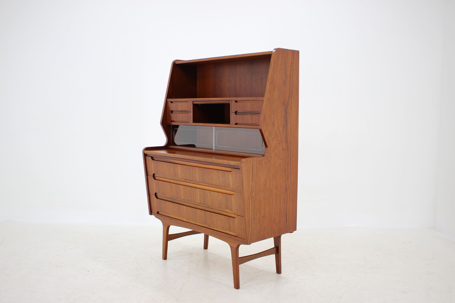 Mid-century Danish teak secretaire, 1960s