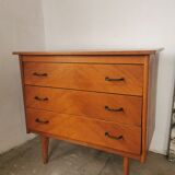Chest of drawers from the 50s, compass feet