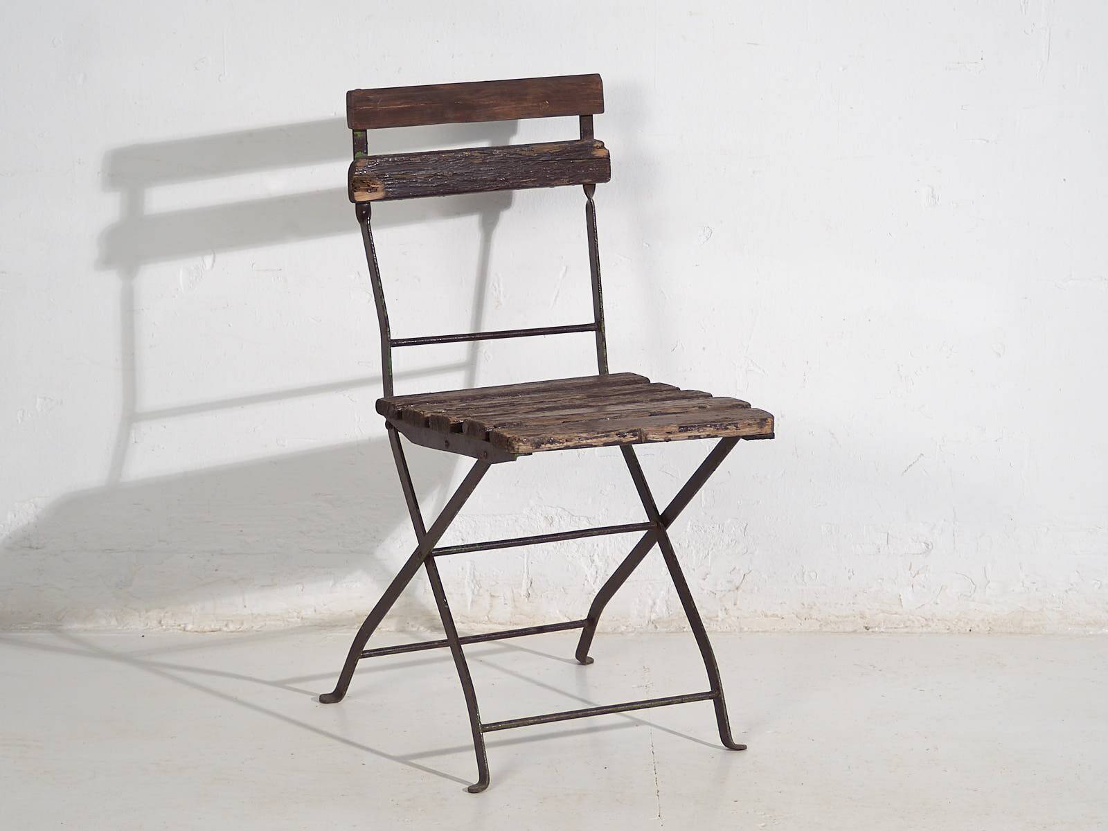 Antique folding garden chairs (c.1920). Set of 4 pieces #34