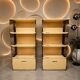 Pair of Space Age library modules – Vintage 70s design