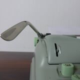 Hermes 3000 green mint metal typewriter