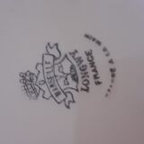 6 hand-painted plateq plates. longwy