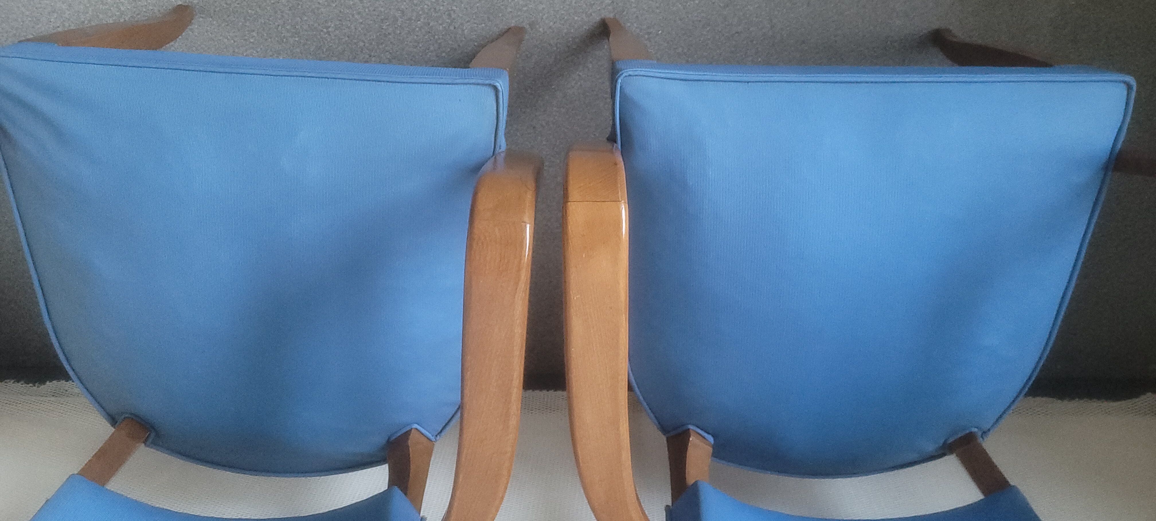 Pair of bridge armchairs